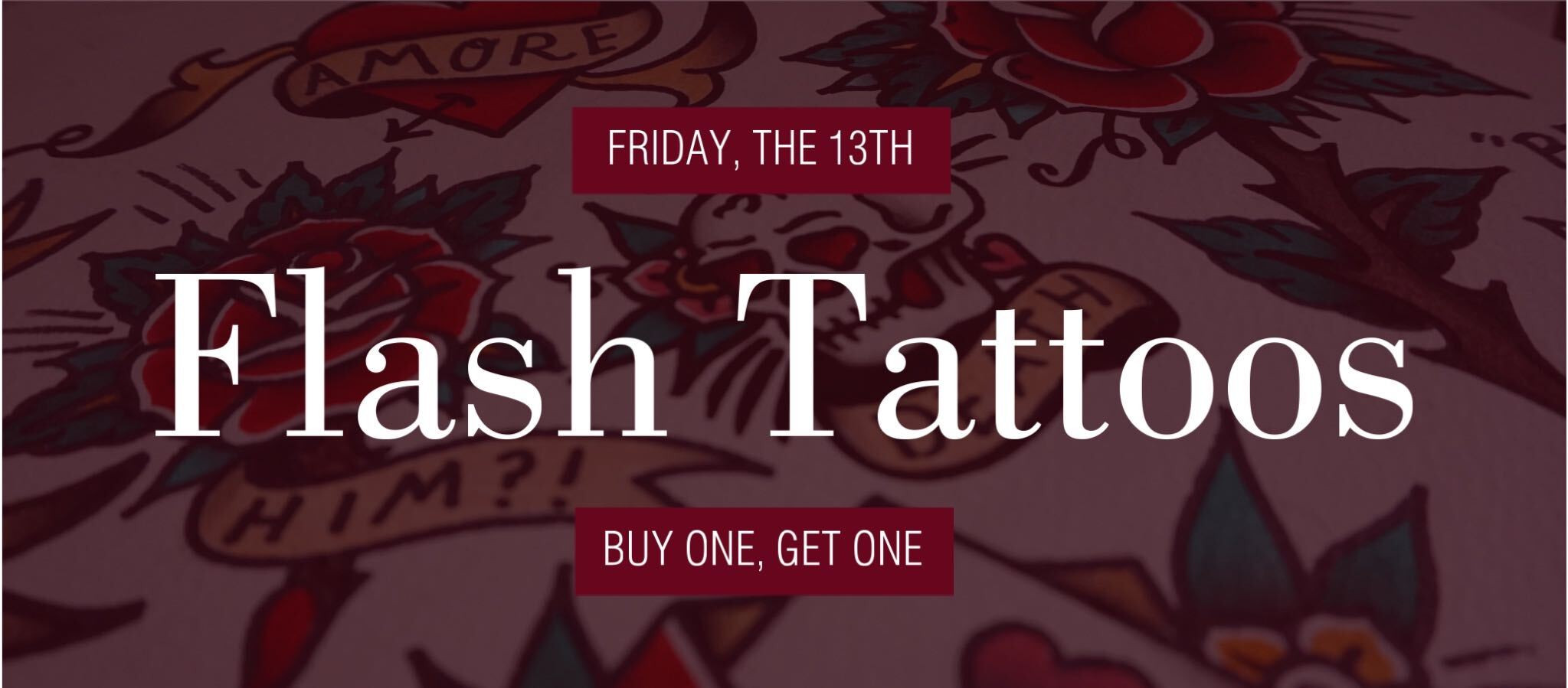 Template Flash Tattoos Friday Special Offer Poster