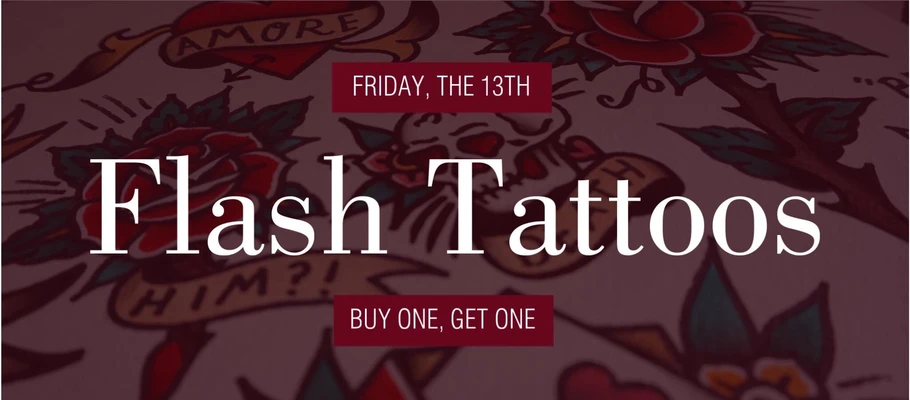 Template Flash Tattoos Friday Special Offer Poster