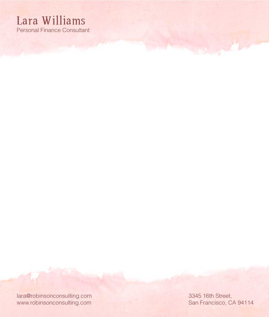 Template Elegant Pink Business Card Template Design