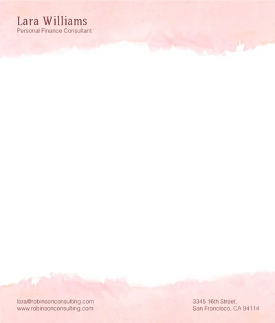 Template Elegant Pink Business Card Template Design