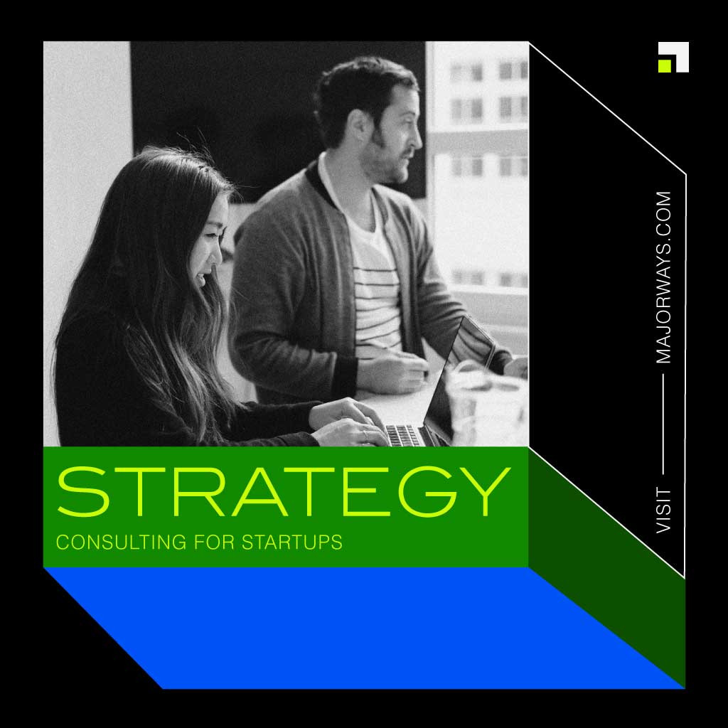 Template Sleek Startups Strategy Consulting Ad Template