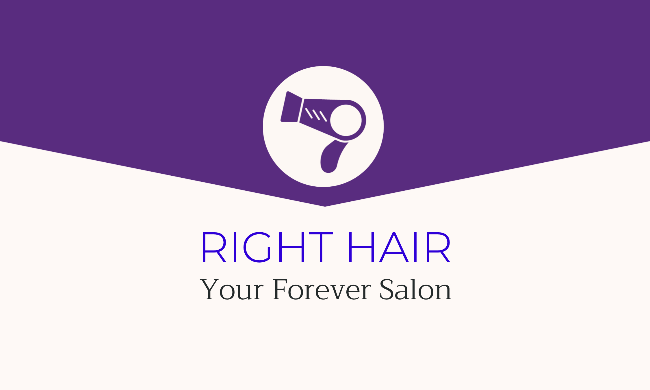 Chic Purple Salon Advertisement Poster Design