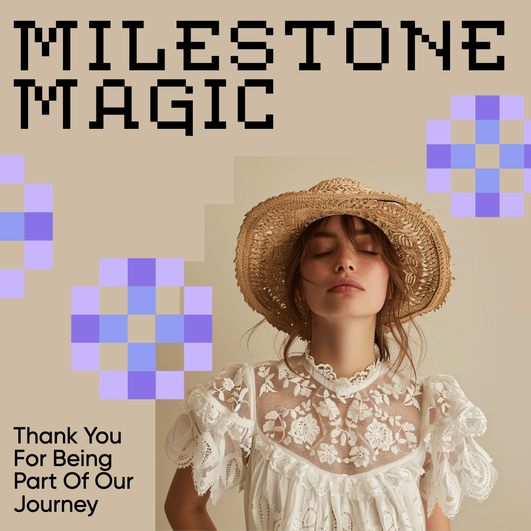 Beige Magic Milestone Instagram Post