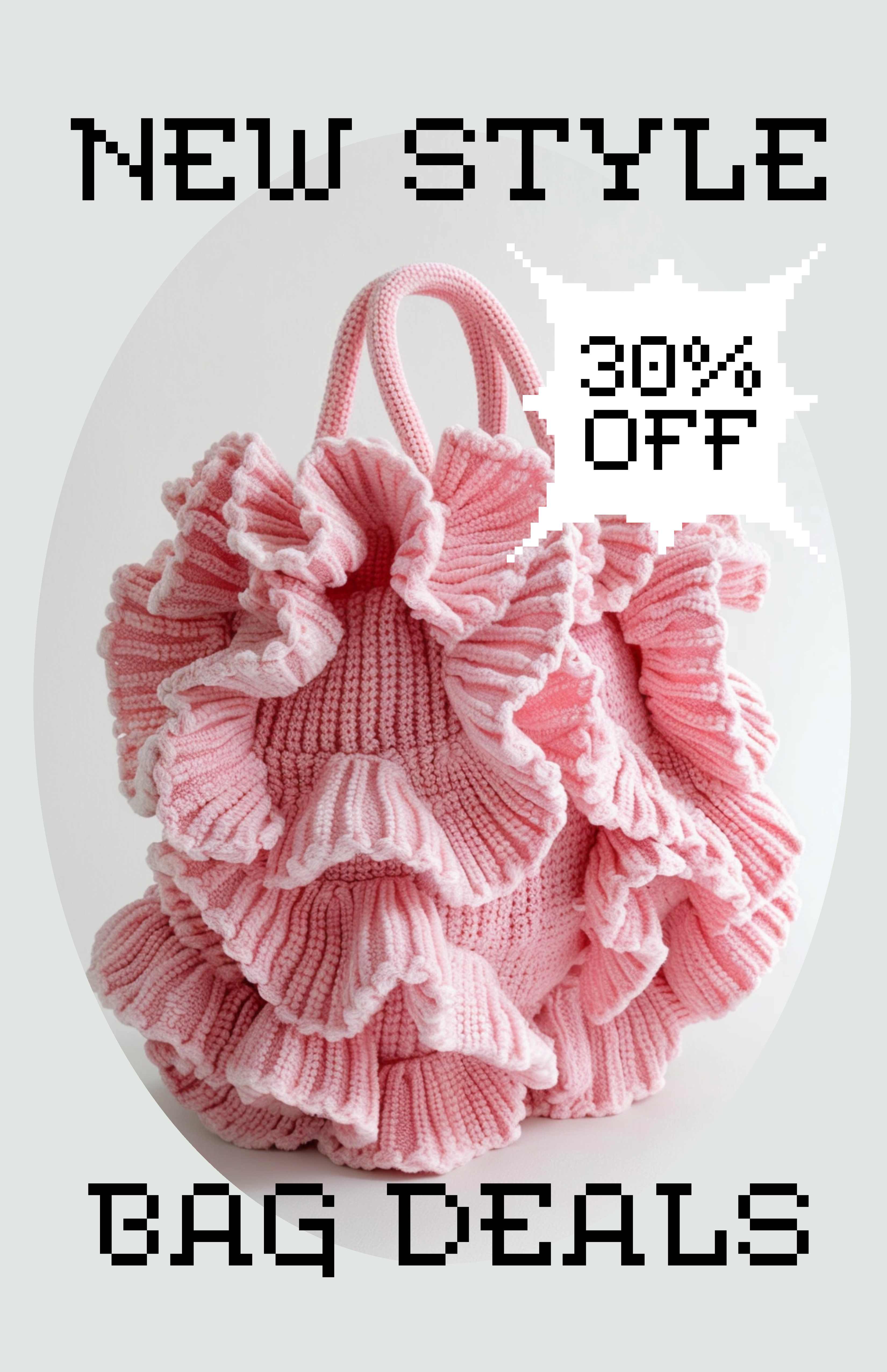 Template Chic Pink Bag Deals Poster Design