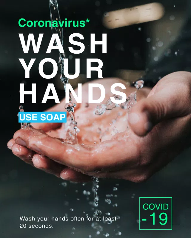 Clean Green Health Awareness Campaign Poster