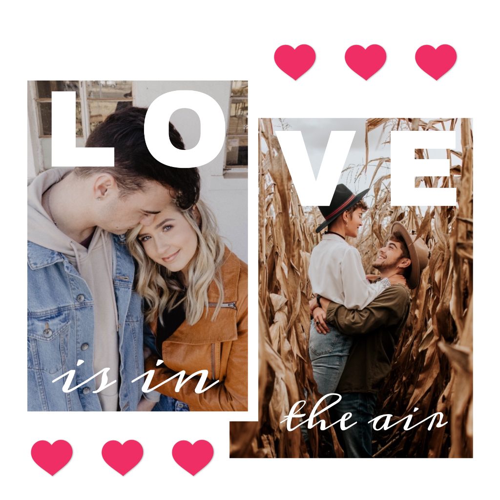 Charming Couples Love Social Post Template