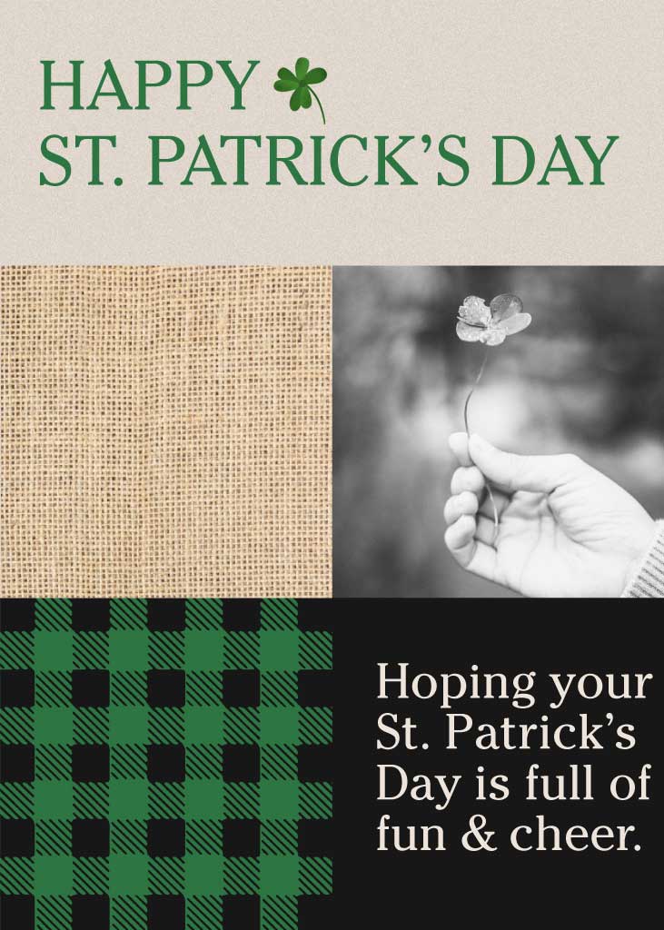 St. Patrick's Day Cheerful Green Poster Template