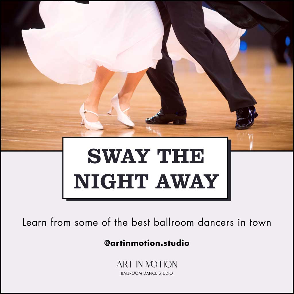 Elegant Ballroom Dance Studio Poster Design