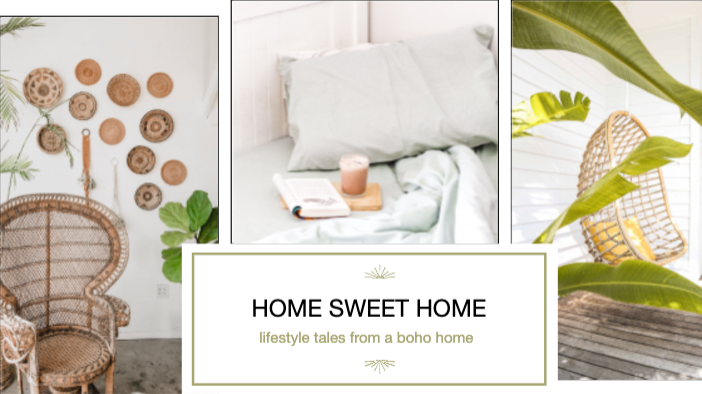 Template Cozy Boho Home Decor Inspiration Poster