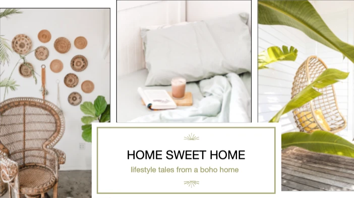 Template Cozy Boho Home Decor Inspiration Poster