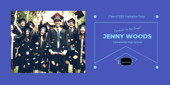 Elegant Graduation Celebration Announcement Poster