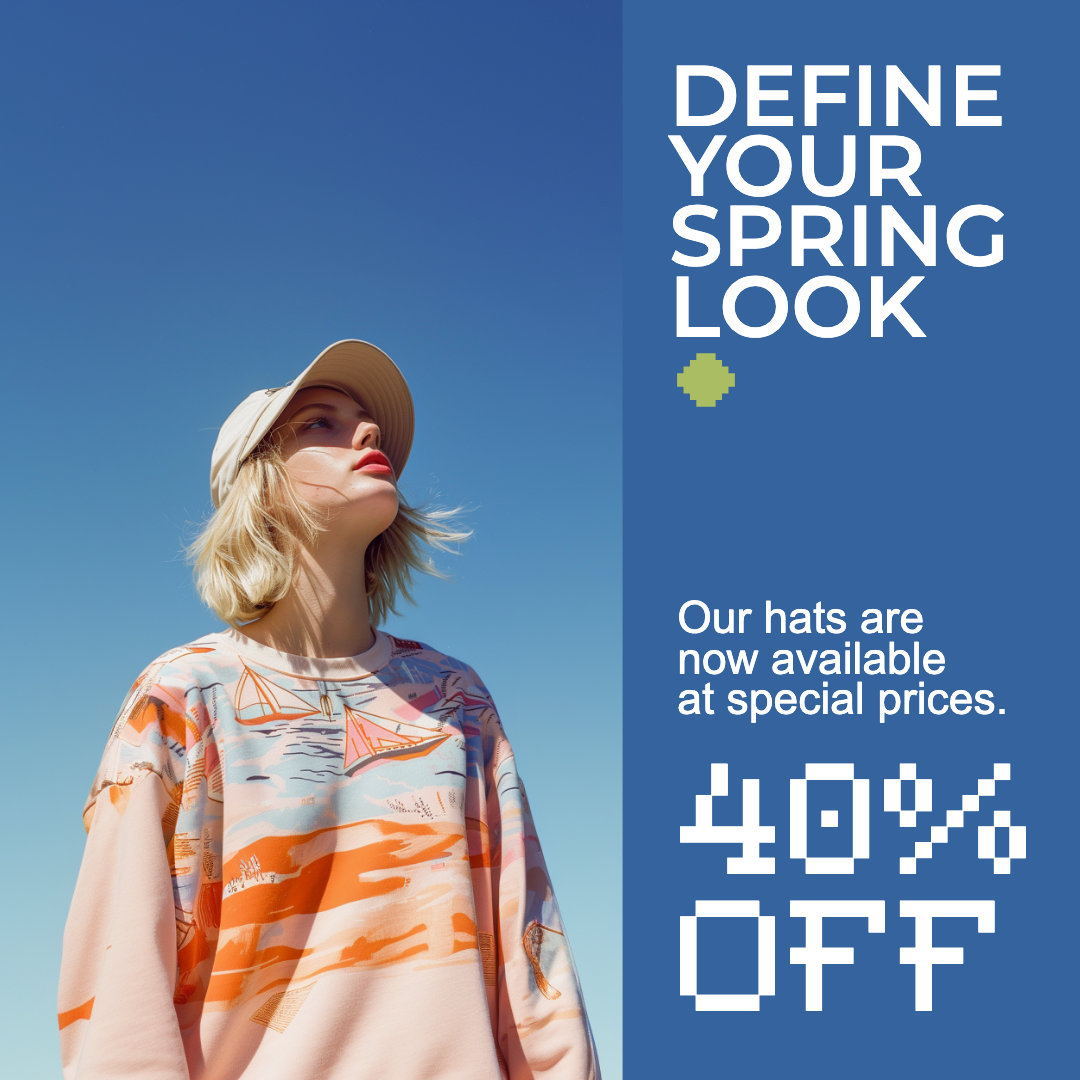 Template Bright Blue Spring Instagram-Square Post Design