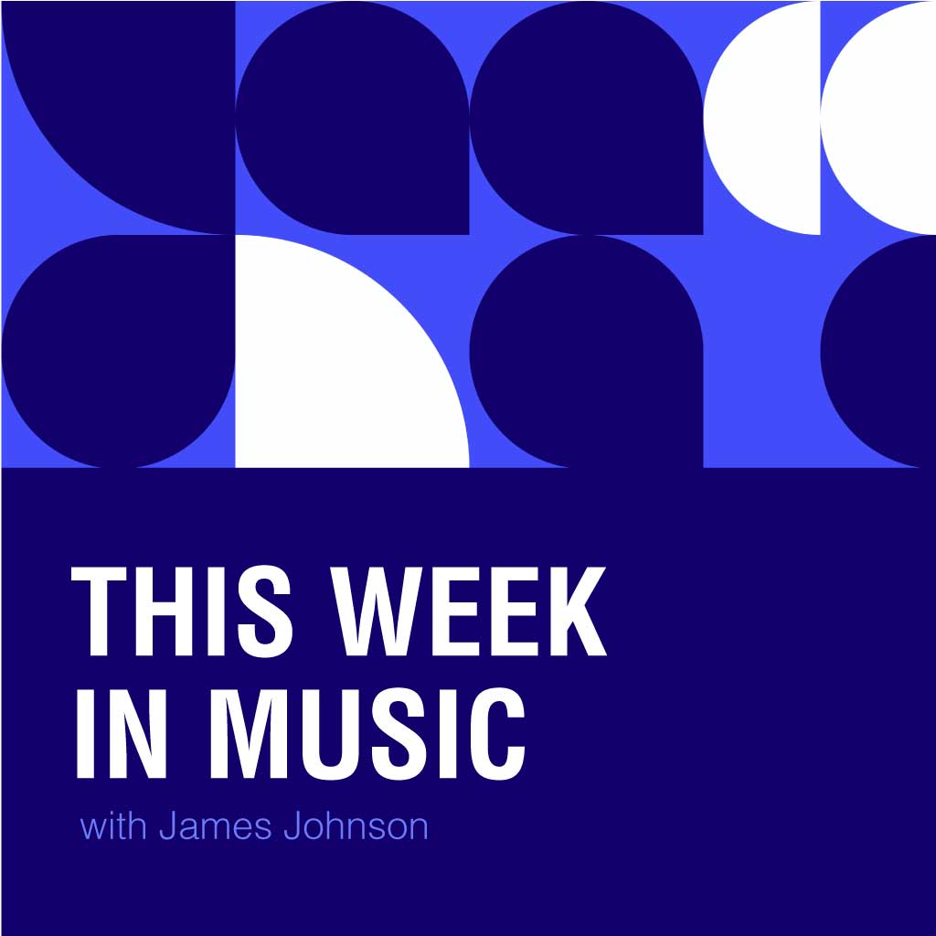 Bold Blue Music Podcast Post Design