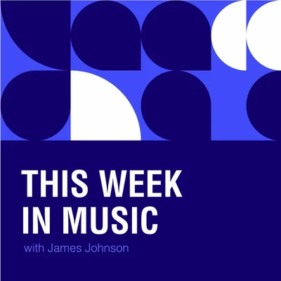 Template Bold Blue Music Podcast Post Design