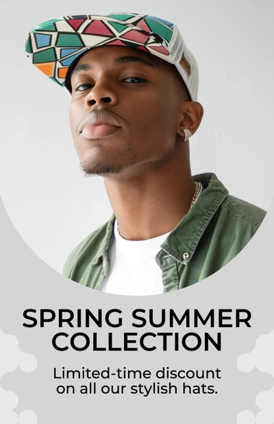 Colorful Spring Summer Collection Poster Design