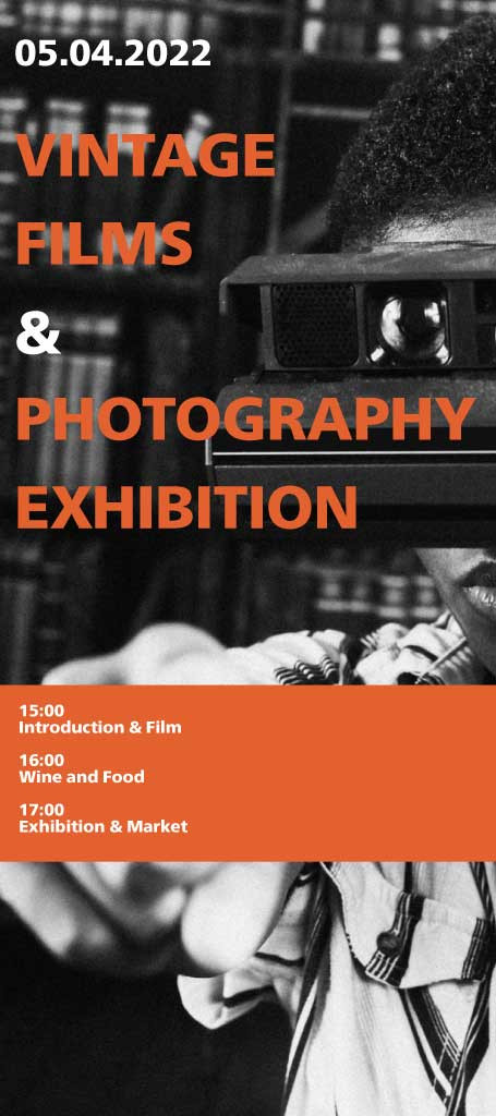 Template Retro Orange and Black Photography Poster