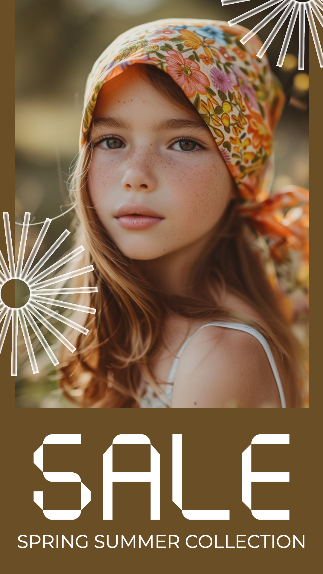 Template Vibrant Brown Instagram-Story for Spring Sale