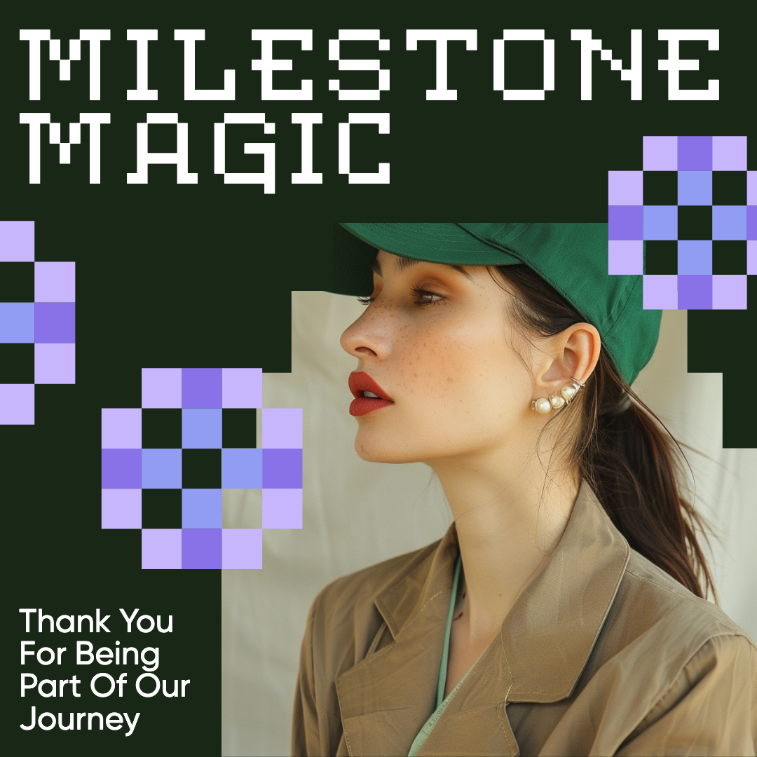 Milestone Magic Green Instagram Square Post