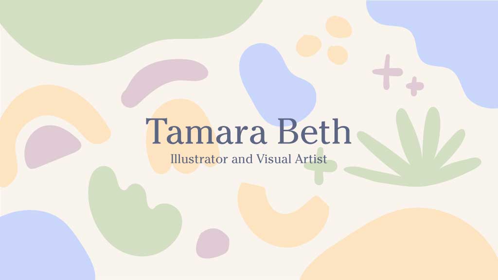 Sage Green and Lavender Artist Business Card Design