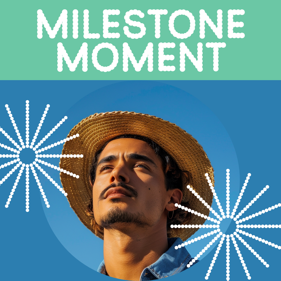 Celebrate Milestone Moments Blue Instagram Post