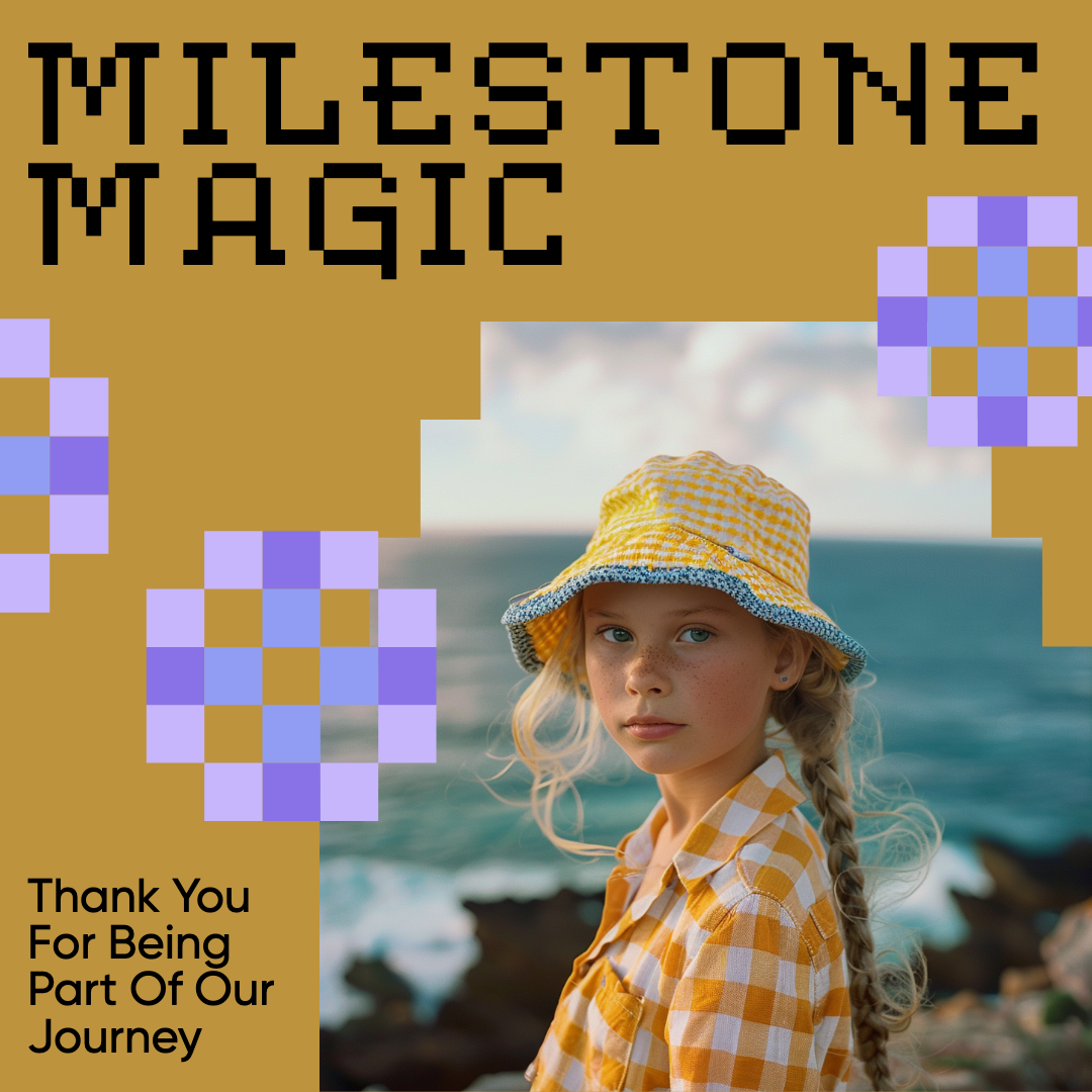 Mustard Yellow Instagram Post Milestone Magic