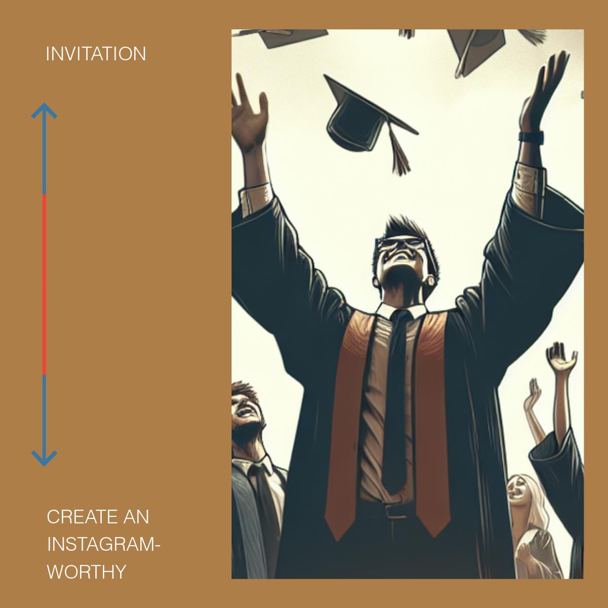 Celebrate Academic Milestones Graduation Poster Blue