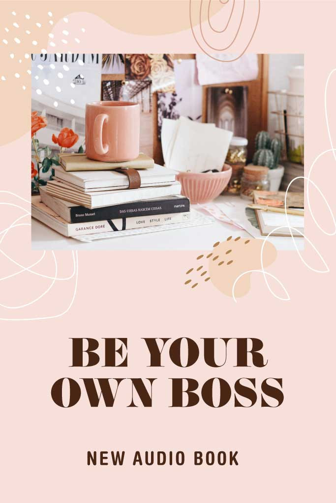 Template Pink Inspirational Audio Book Poster Design