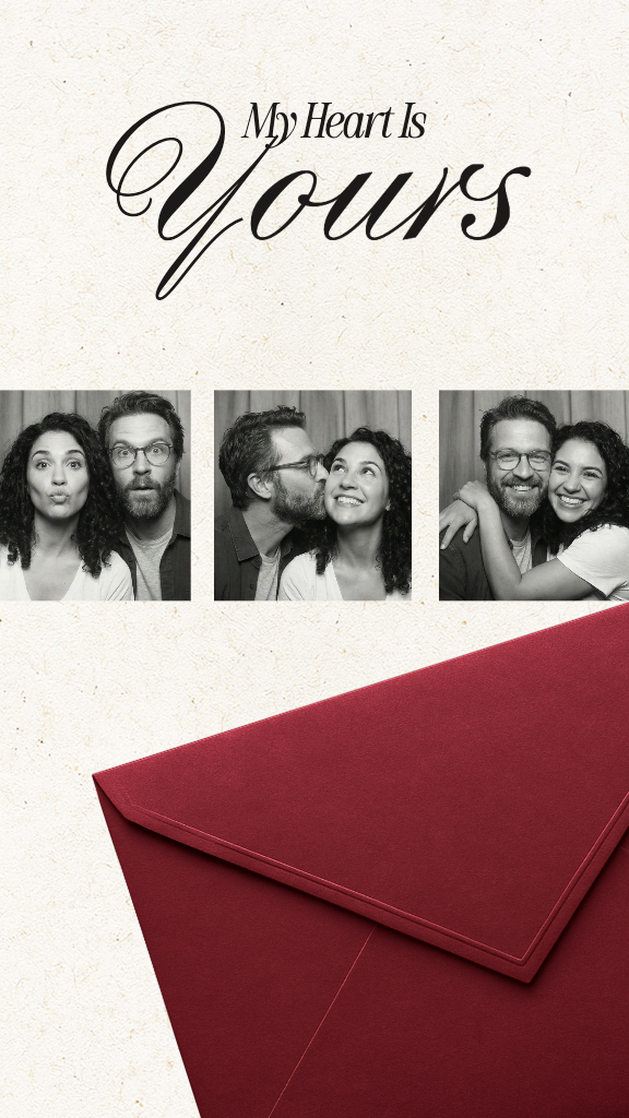 Template Romantic Instagram Story Template With Red Envelope