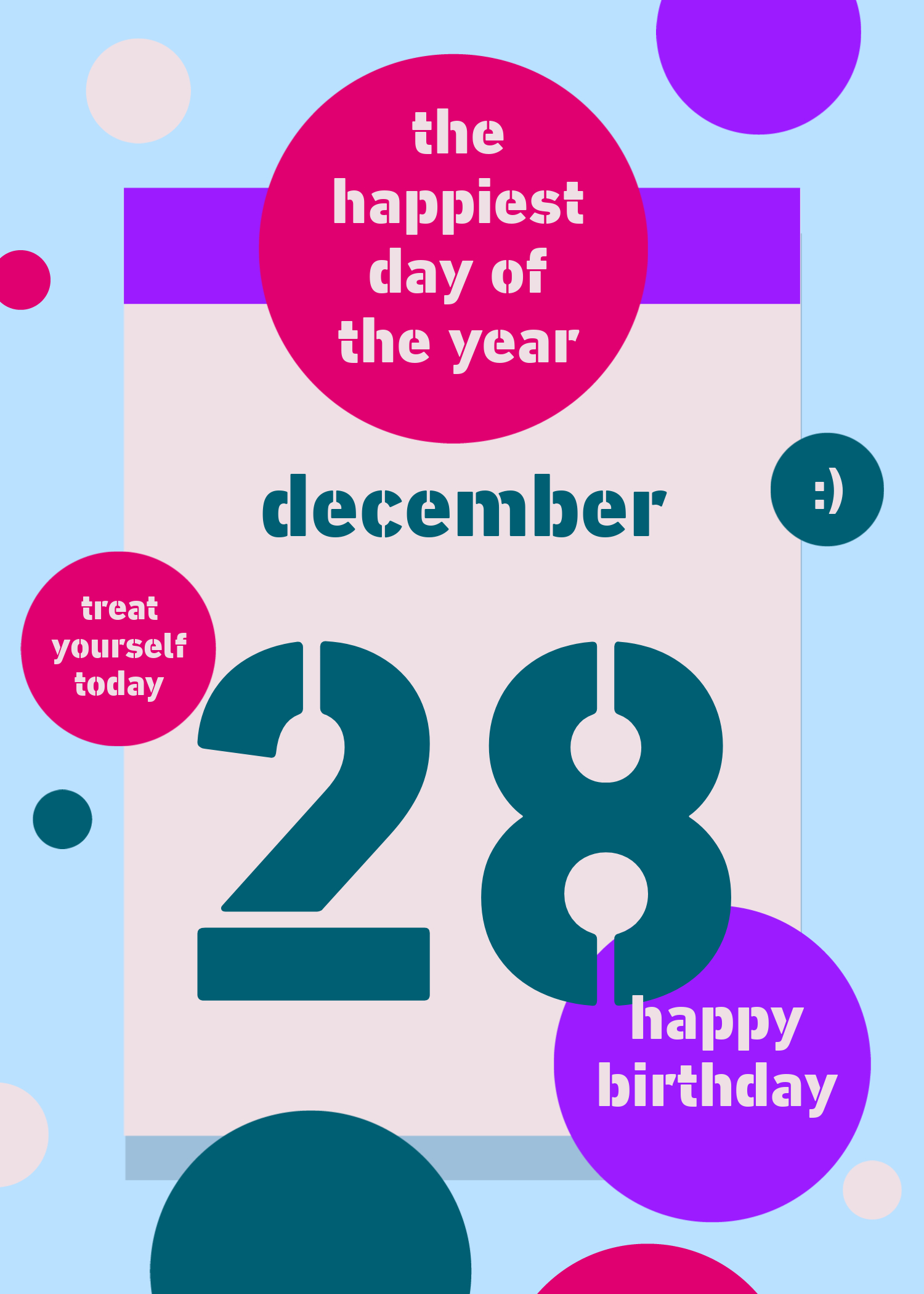 Colorful Birthday Celebration Poster Template