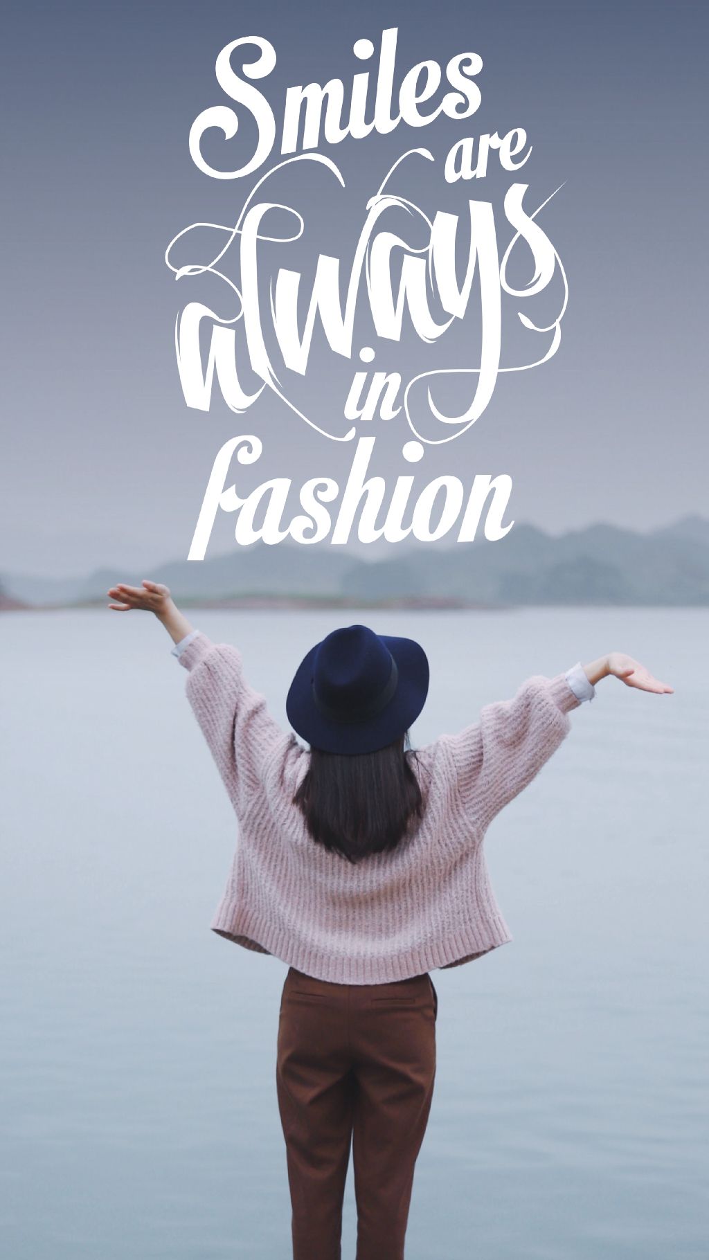 Chic Blue Sky Fashion Poster Design