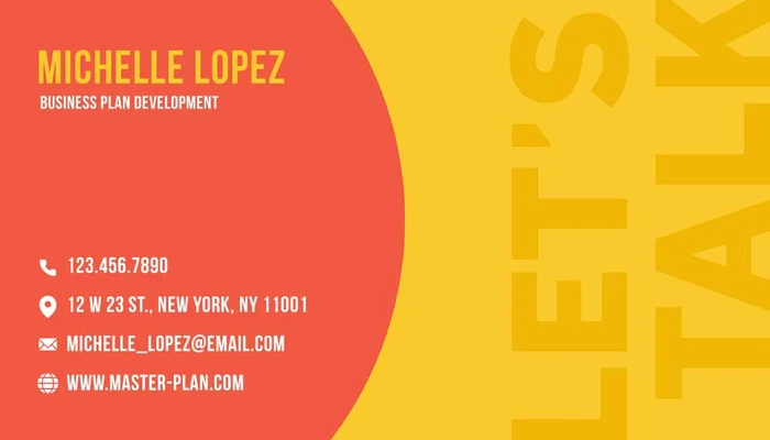 Template Sunshine Yellow Business Card Template Design