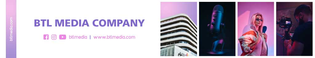 Creative Media Company Banner Ad in Purple