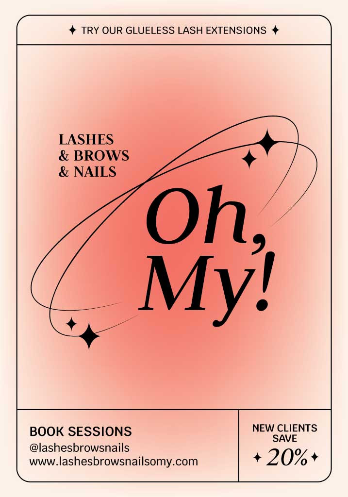 Template Chic Coral Beauty Services Promo Post