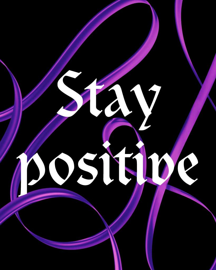 Template Elegant Purple Motivational Quote Poster