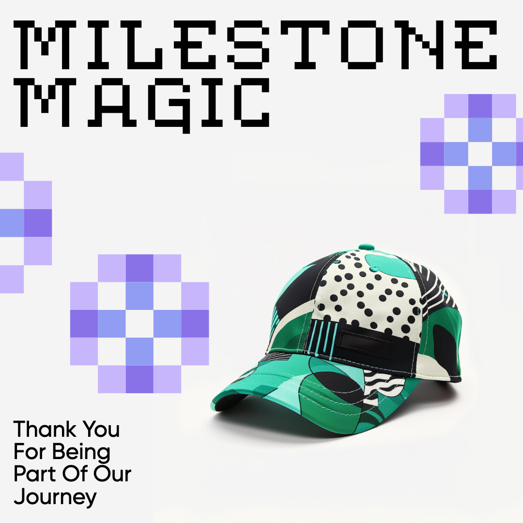 Milestone Magic Green Instagram Post Template