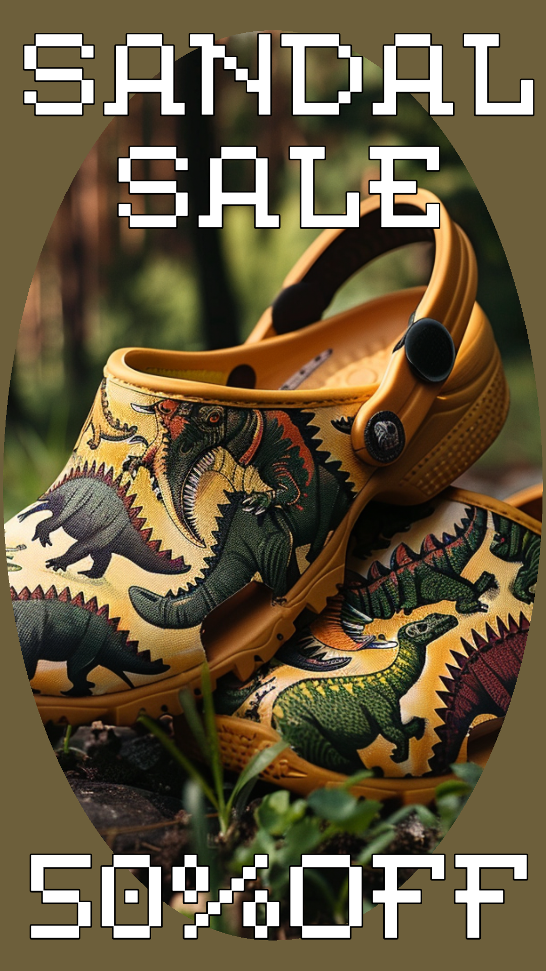 Template Stylish Brown Instagram-Story for Sandal Sale