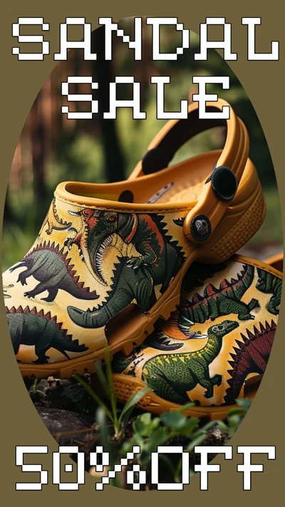 Stylish Brown Instagram-Story for Sandal Sale