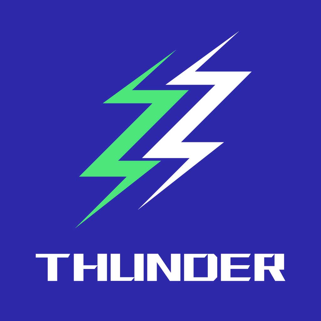 Thunder Gaming Esports Logo Template for Gaming Tournament or Social Media  18878895 Vector Art at Vecteezy