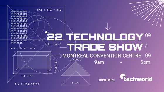 Sleek Purple Technology Expo Poster Design