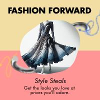 Blue and Pink Fashion Sale Post Design