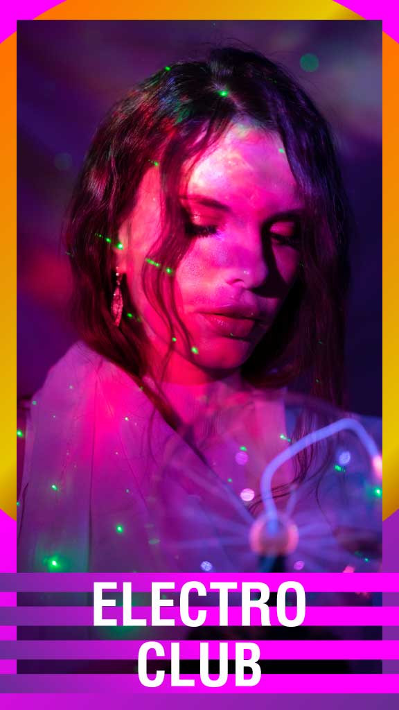 Template Vibrant Pink and Purple Party Poster