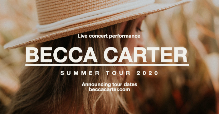 Template Becca Carter Summer Tour Concert Poster