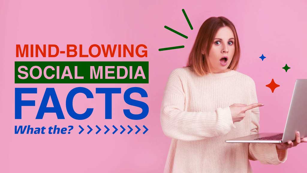 Eye-Catching Social Media Facts Post in Pink