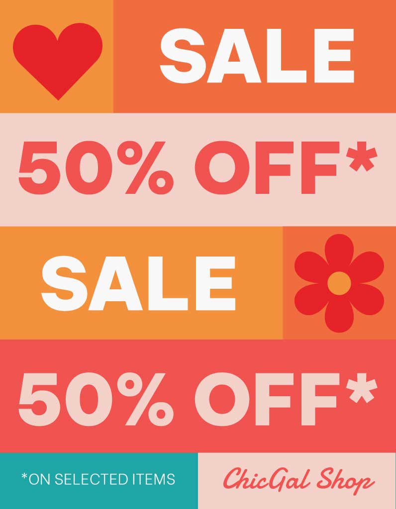 Vibrant Orange and Red Sale Poster Design