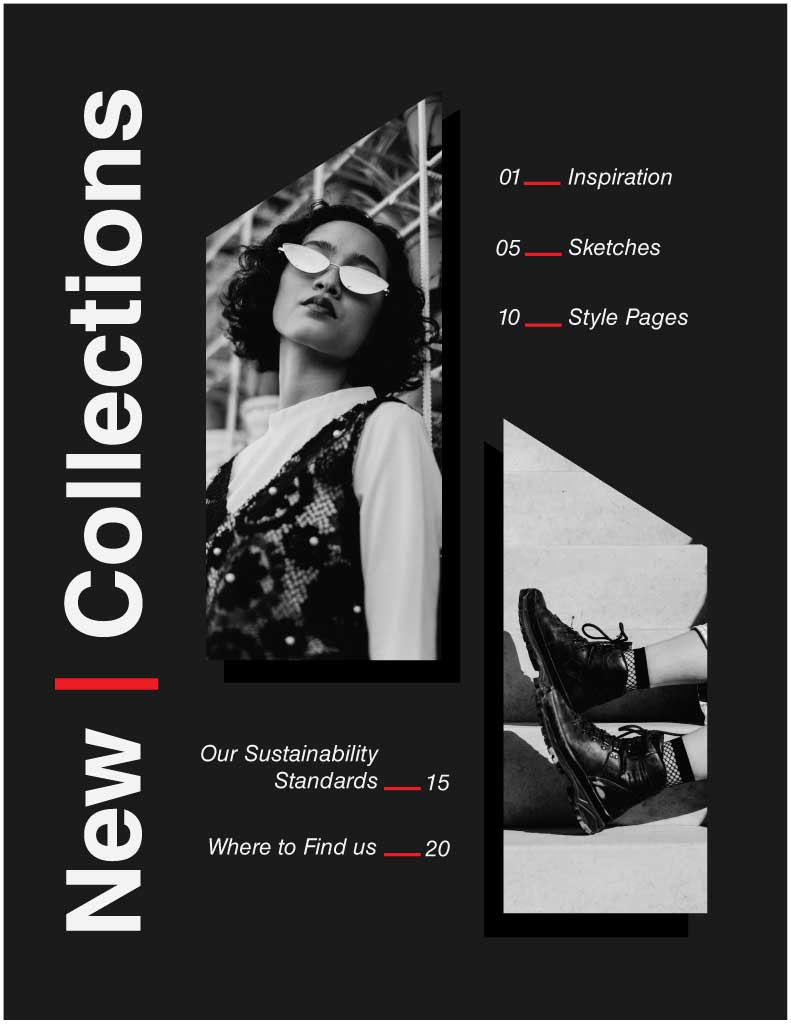 Template Chic Black and White Fashion Poster Design
