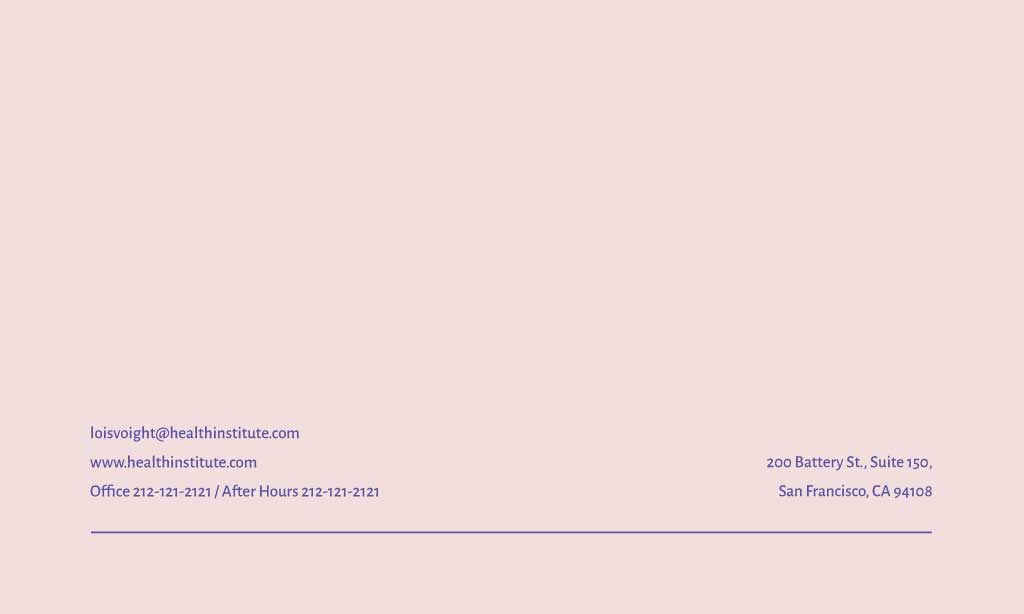 Elegant Pink Business Card Design Template