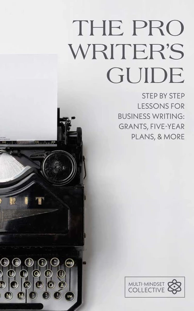Template Elegant Black and White Writer's Guide Poster