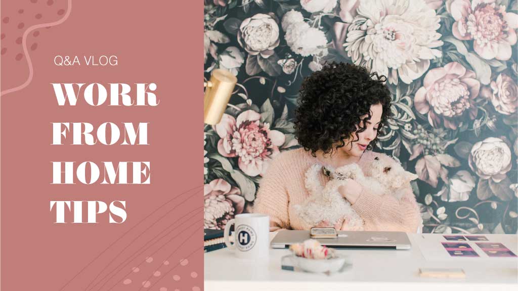 Chic Pink Work from Home Post Template