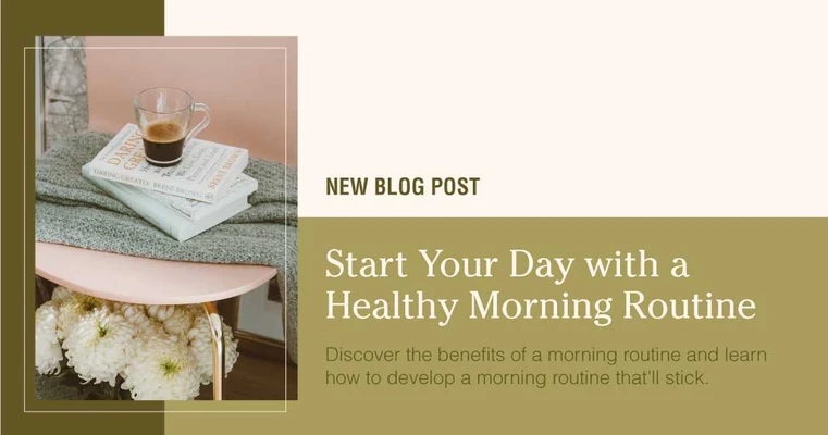 Template Elegant Olive Green Blog Post Ad Template