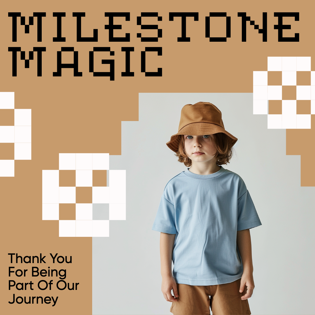 Template Magic Milestone Instagram-Square Post in Brown